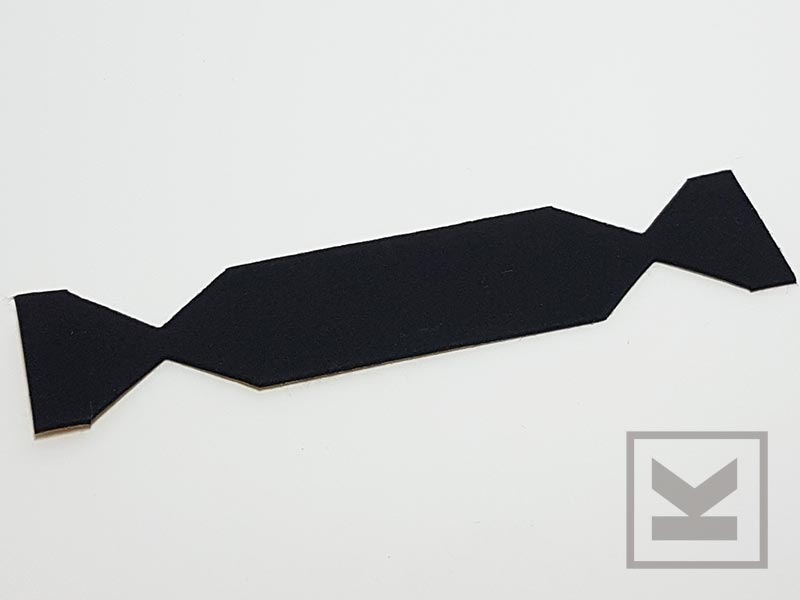 Filzersatz mit Flügeln (u-förmig) aus Filz schwarz für 15cm-Rakel 1VE = 5  Stück - Vaneker & Koch Webshop